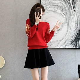 连衣裙;时尚休闲套装;女式针织衫