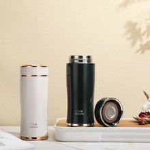 华象新品316不锈钢内胆泡茶杯保温杯高颜值便携水杯礼品杯