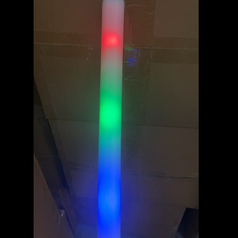 スポンジ蛍光スティックコンサートカラフルな発光スティックフラッシュスティックイベント雰囲気バー小道具バブル発光スティック|undefined