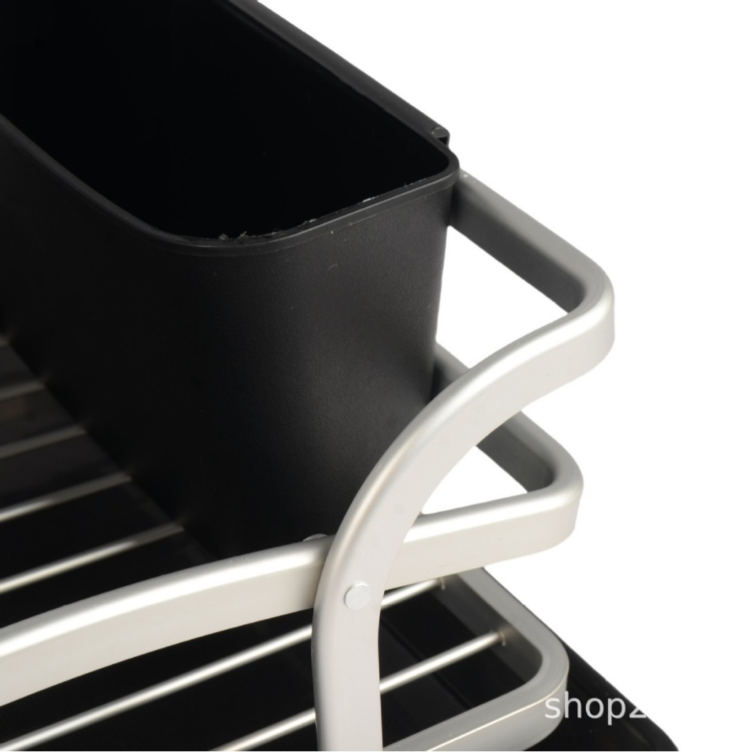 Estante de almacenamiento de platos de cocina de aluminio estante de almacenamiento de artículos de drenaje doméstico de mesa multifuncional para almacenar platos y estante de cocina