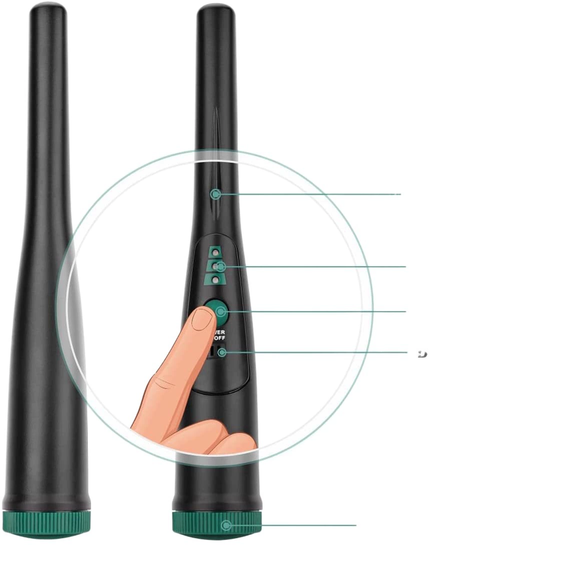 Прямые продажи с фабрики, портативный металлоискатель для охоты за сокровищами, позиционирующий стержень GC-2007, ручной взрывозащищенный