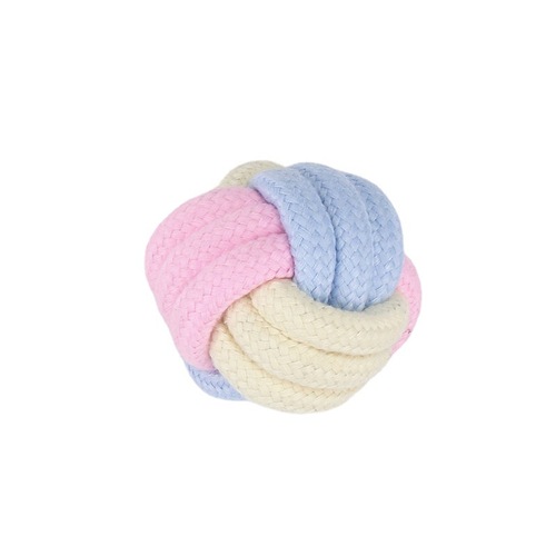 Set wholesale pet toys cotton rope teething resistant cotton rope ball cat and dog toys teething puppy toys