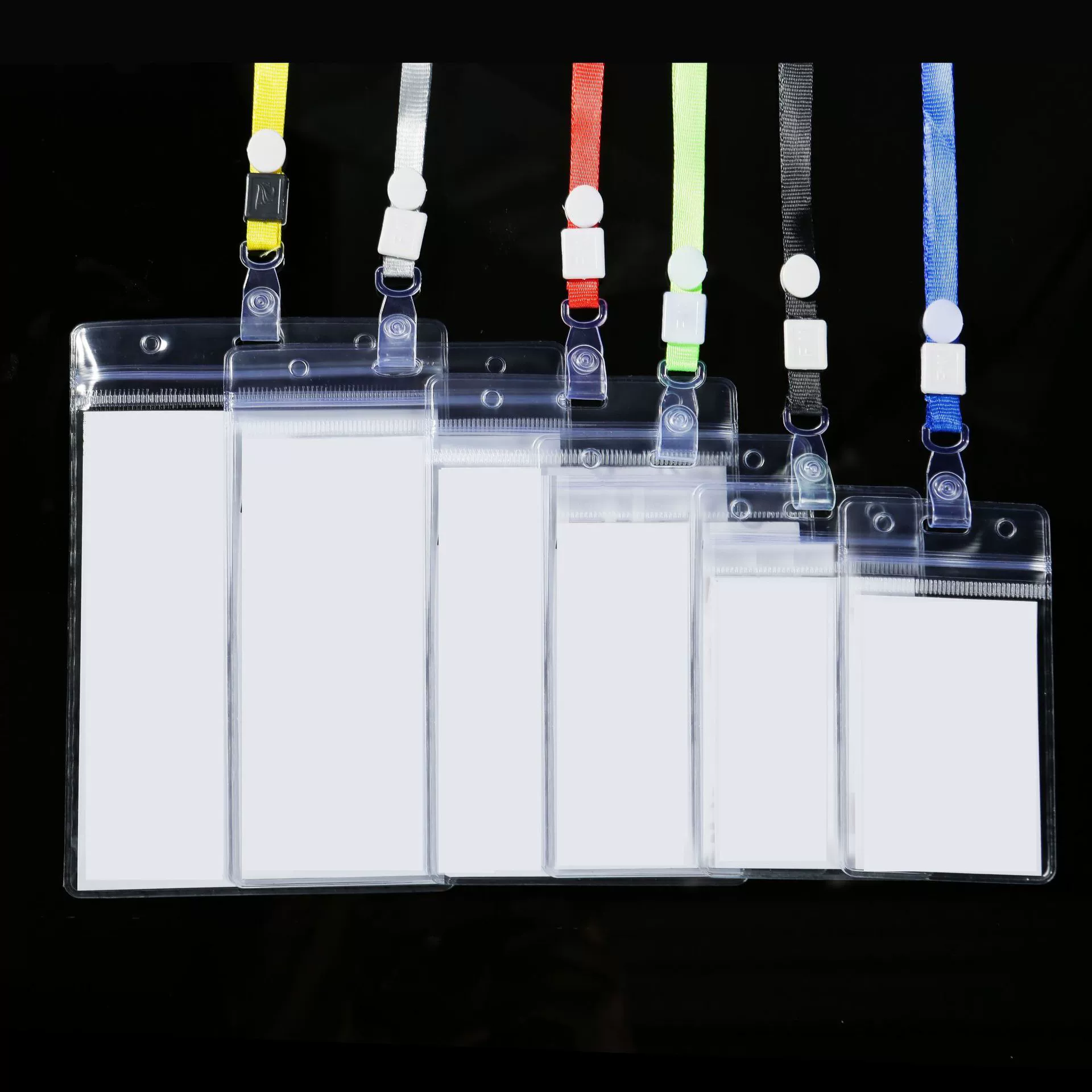 Transparent waterproof work card holder PVC, strap, wholesale