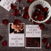 情人节七夕520新款时尚网红玫瑰之恋卡片花束鲜花礼品物礼盒吊卡