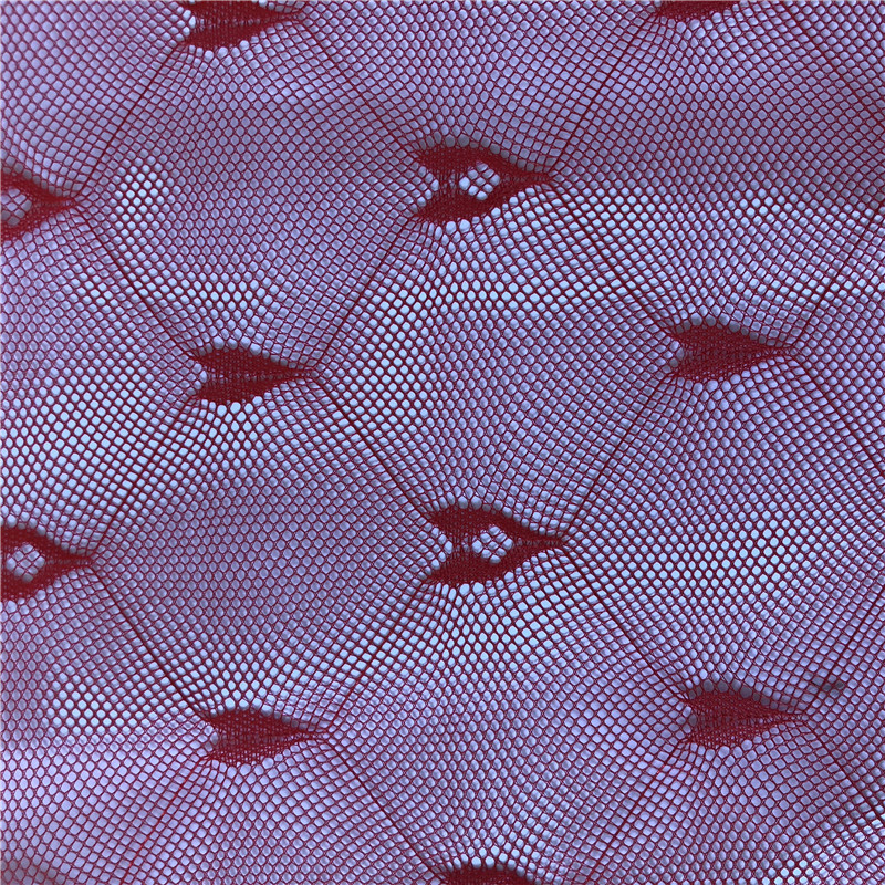 菱形网布 涤纶经编网眼提花蚊帐布 钻石网帐纱面料