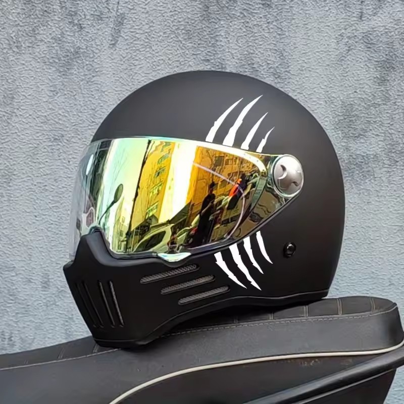 Monster Ghost Claw Scratch Sticker Personalisierte Kreative DIY Offroad Motorrad Helm Dekoration_voghion.com