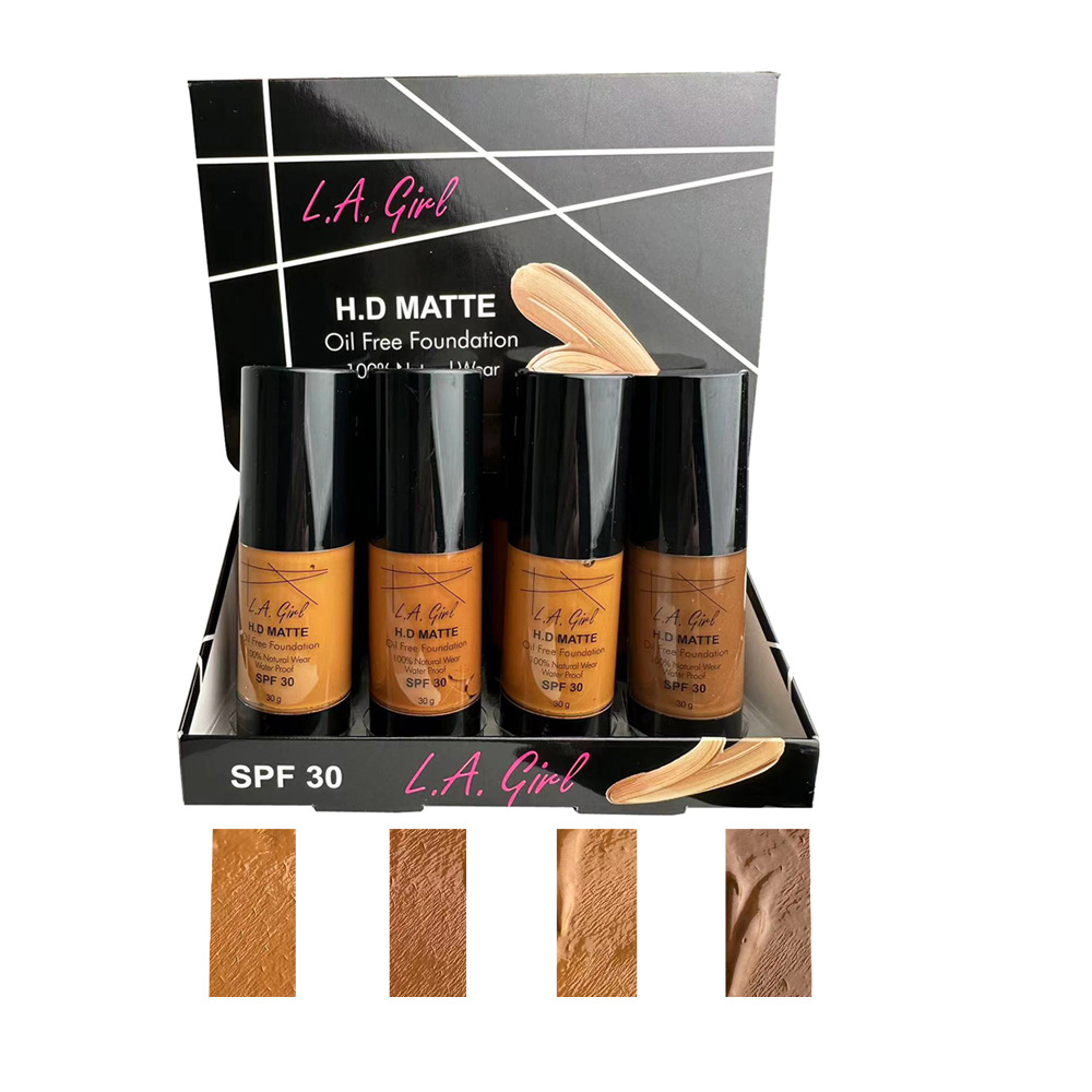 Cross-border L.A Liquid Foundation polvo fino maquillaje Super pegatinas flotantes corrector L.A Liquid Foundation