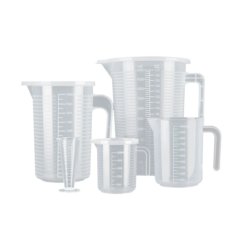 Measuring Cup (Polycarbonate) Heat-Resistant Transparent, Thick-Wall Multi-Volume 100–5000 ml