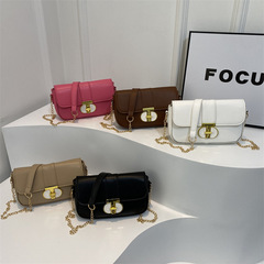 高級感鏈條小方包包女2024夏季新款時尚單肩包跨境外貿代發斜挎包