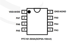 PFC161-S08A触摸全新原装现货 应广PADAUK单片机 带烧录程序 编带