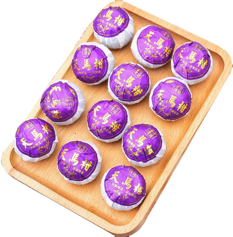 新会小青柑卸売り陳皮生日焼けプーアル茶熟茶小青桔茶葉特産陳皮オレンジ茶500g