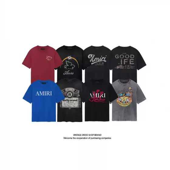 Streetwear Crewneck Casual Short Sleeve Pure Cotton Men's T-Shirt Soft Comfortable Print Washed Distressed Heavyweight Base Layer Tee
