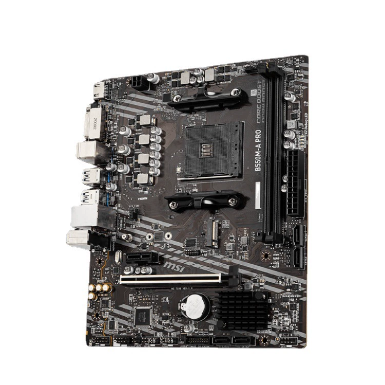 Материнская плата MSI B550M-A PRO для игрового ПК, поддерживает процессоры AMD с сокетом AM4