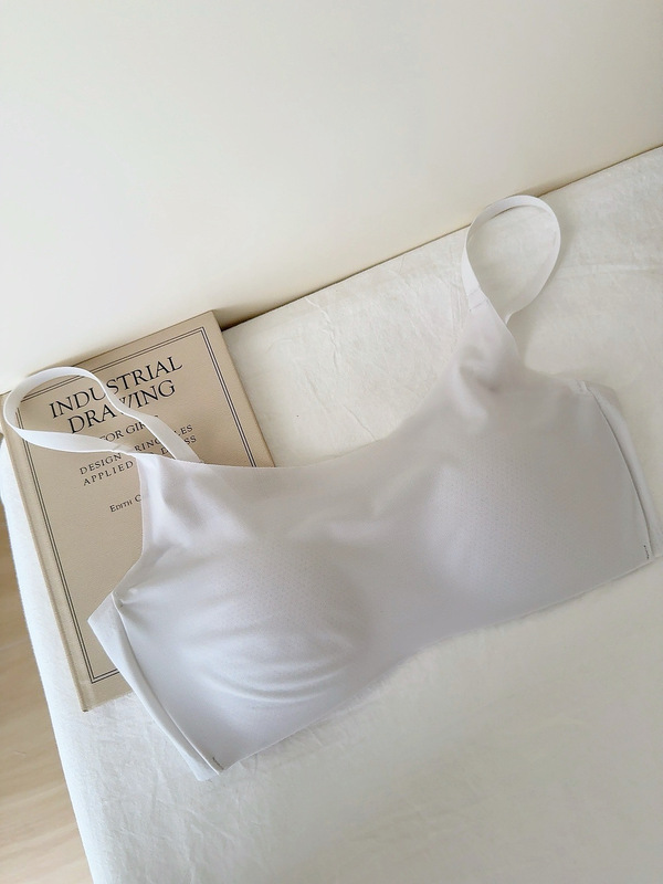 Spring and Summer Ice Silk Mask Tube Top Without Rims Thin Bra Push-Up Anti-Exposure Chest Crotch Commuter Intimates Bra for Girls