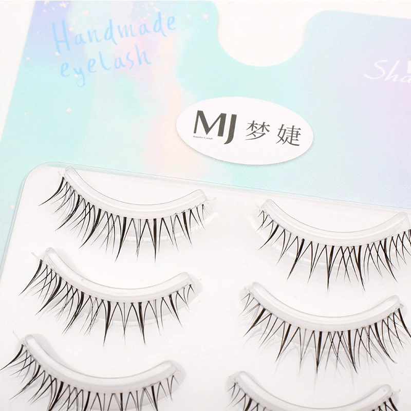 False Eyelashes Short-Long Style, Transparent Invisible Band, Lightweight Natural Look