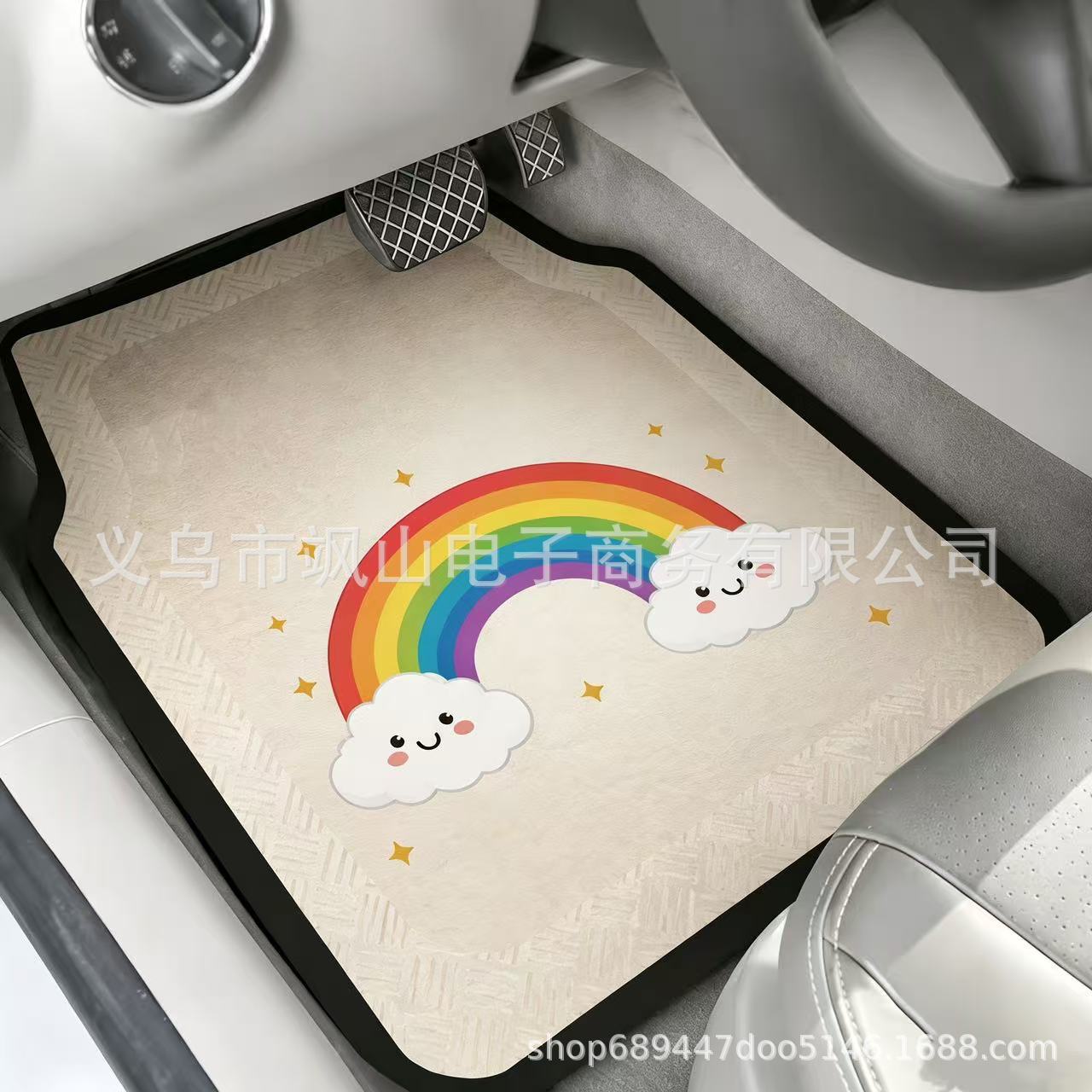 Universal car floor mats for cross-border use, interior foot mats, waterproof and non-slip car floor mats made of diatomaceous earth material