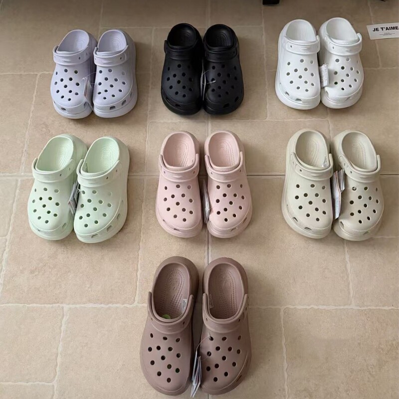 Thick-Soled Height-Increasing Clogs for Women, Outdoor Wear, Puff-Style High Heels, Dopamine Platform Slippers with a Stepping-On-Clouds Feel, Closed-Toe Thick-Soled Height-Increasing Clogs for Women, Outdoor Wear, Puff-Style High Heels, Dopamine Platform Slippers with a Stepping-On-Clouds Feel, Closed-Toe