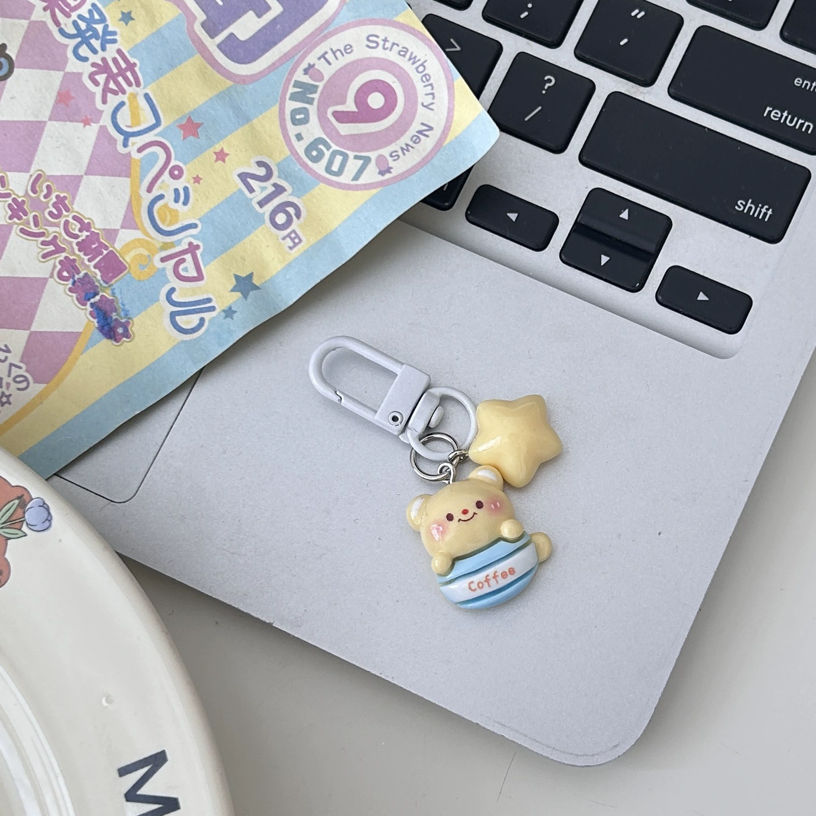 Cute Bear Keychain Pendant, Decorative Bag Charm, 3×3×3 cm, Assorted Designs