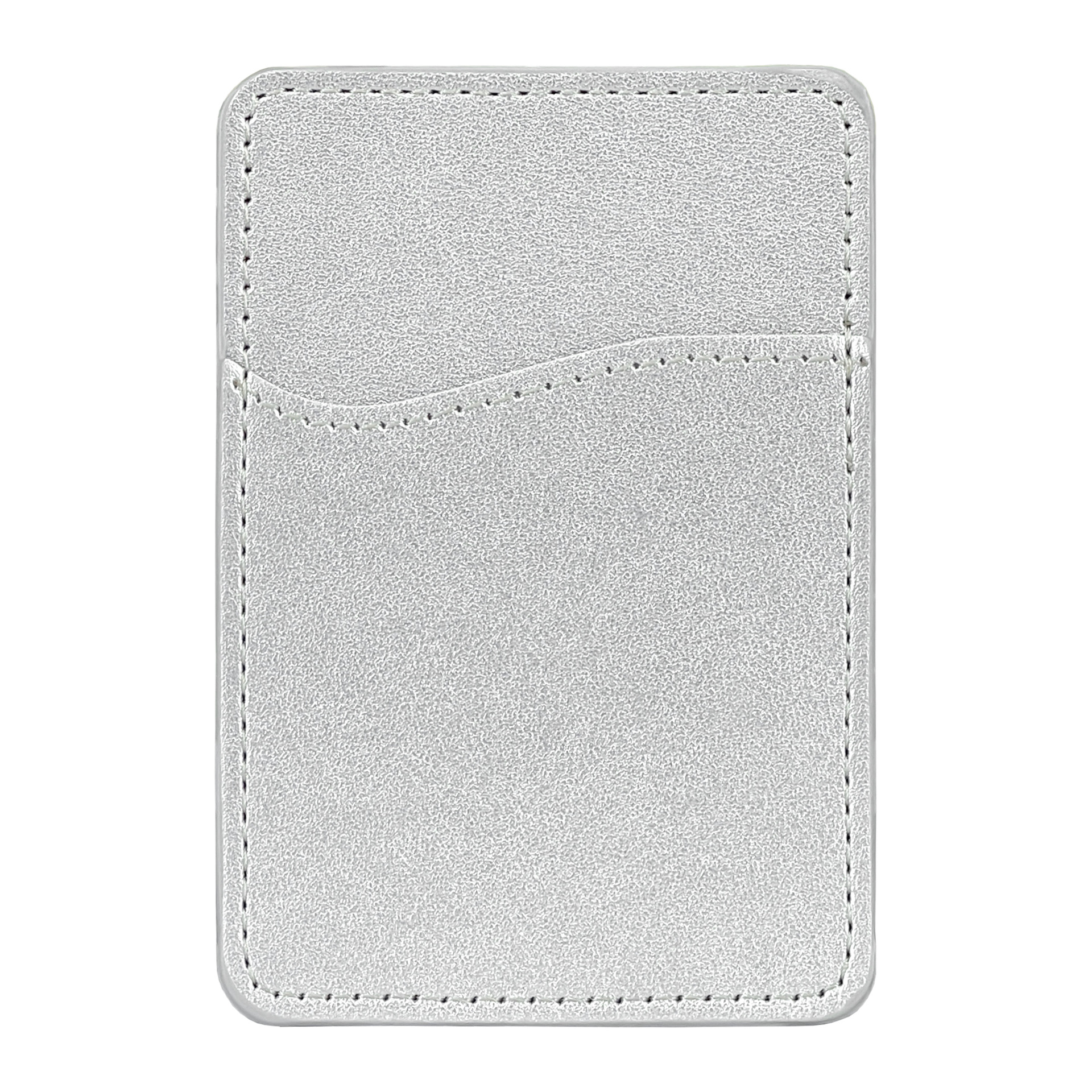 Suministro directo de fábrica, funda para tarjeta trasera de teléfono móvil, cuero PU, LOGOTIPO imprimible, adecuado para impresión UV, serigrafía, impresión en relieve