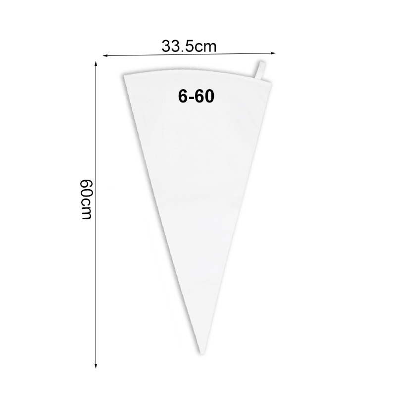 Bolsa de pastelería recubierta de algodón herramienta de decoración para hornear crema de pastel bolsa de tela de nylon bolsa de pastelería reutilizable