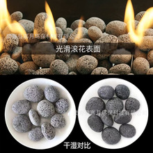 火山石球硬质香薰石水处理火山石球厂家批发烧烤炉用火山石球沙石