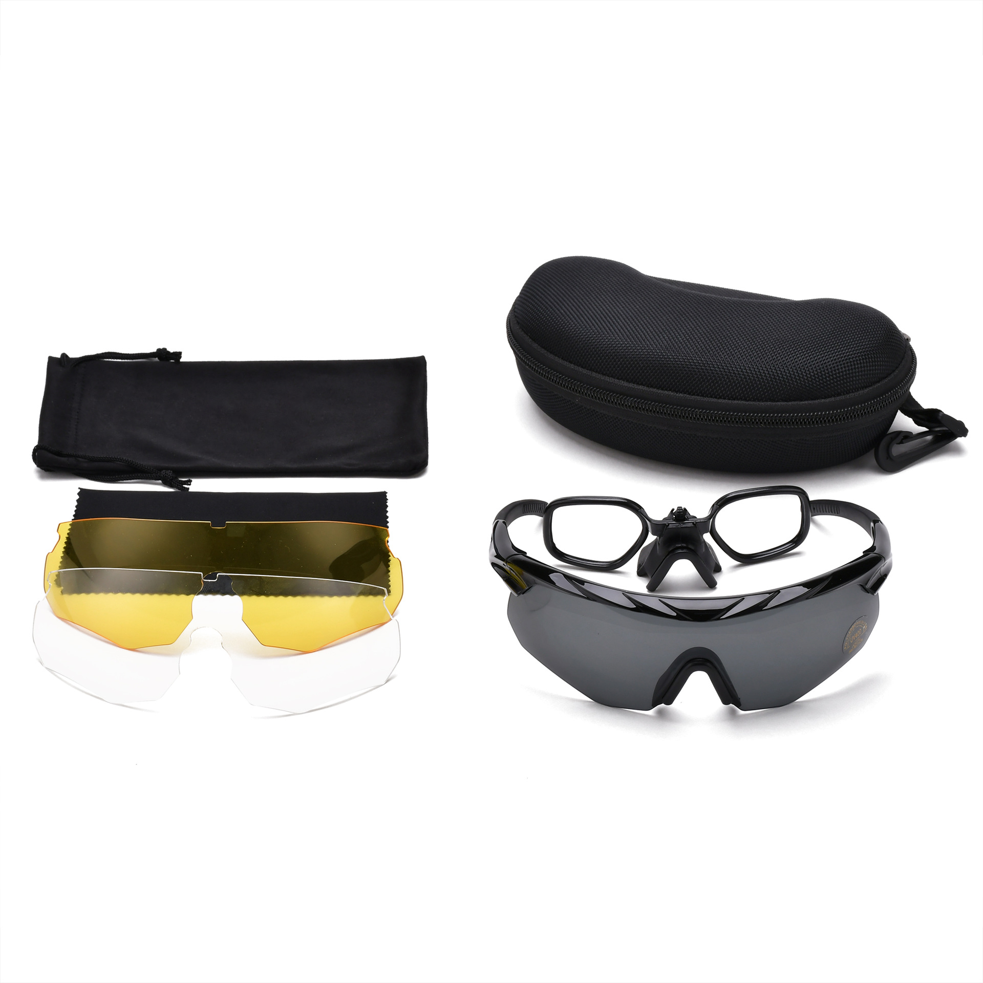 Gafas Tácticas de Protección TR90 y PC con Lentes Intercambiables para Tiro CS image 6