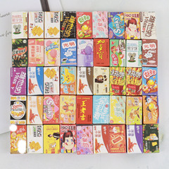 新款仿真便利店餅乾飲料牛奶盒子 diy手機殼冰箱貼兒童髮夾裝飾