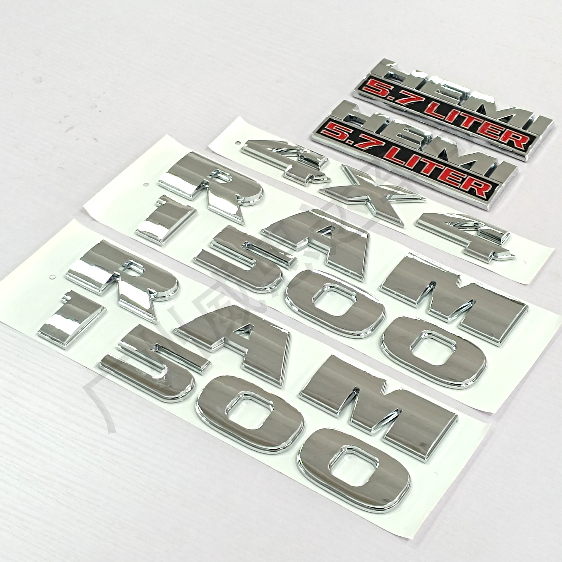 Suitable for new Dodge RAM 4x 4 labeling RAM1500 HEMI 5.7liter car logo pickup truck sticker