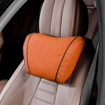Headrest | Yue Magotan Bmw Lumbar Cushion - k-type-love-horse-orange-1-headrest