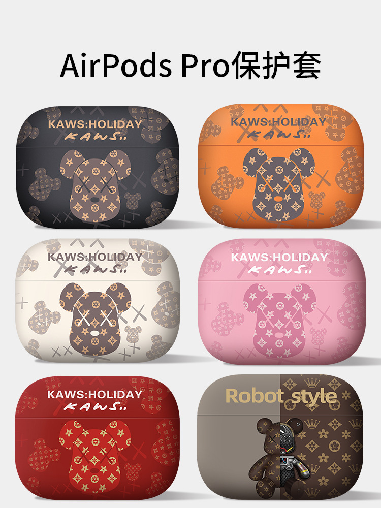 Airpodspro funda protectora para airpods2/3 generación Apple auricular Bluetooth inalámbrico cubierta suave marca de moda pareja