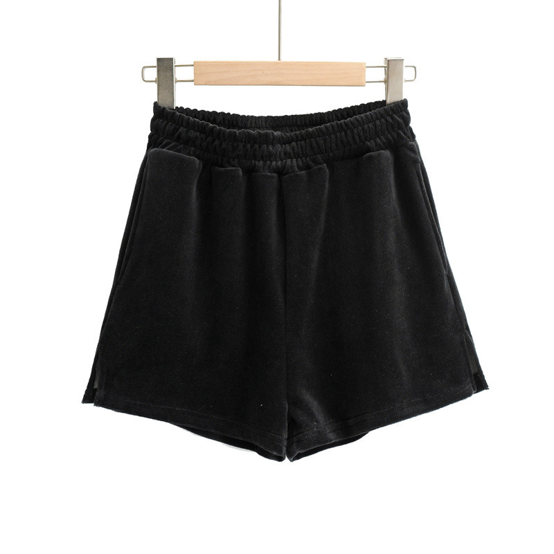 fashion high waist sanded casual sports shorts  NSAC38102