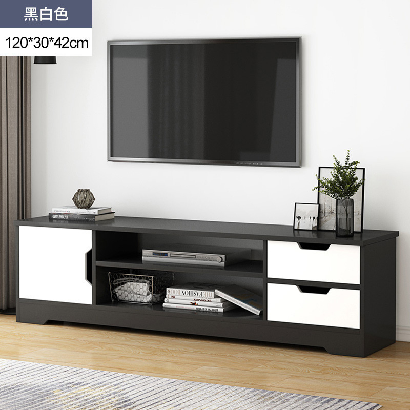 北欧テレビキャビネットモダンシンプルな寝室リビングルームホーム小さなアパート無垢材脚コーヒーテーブルテレビキャビネットの組み合わせ|undefined