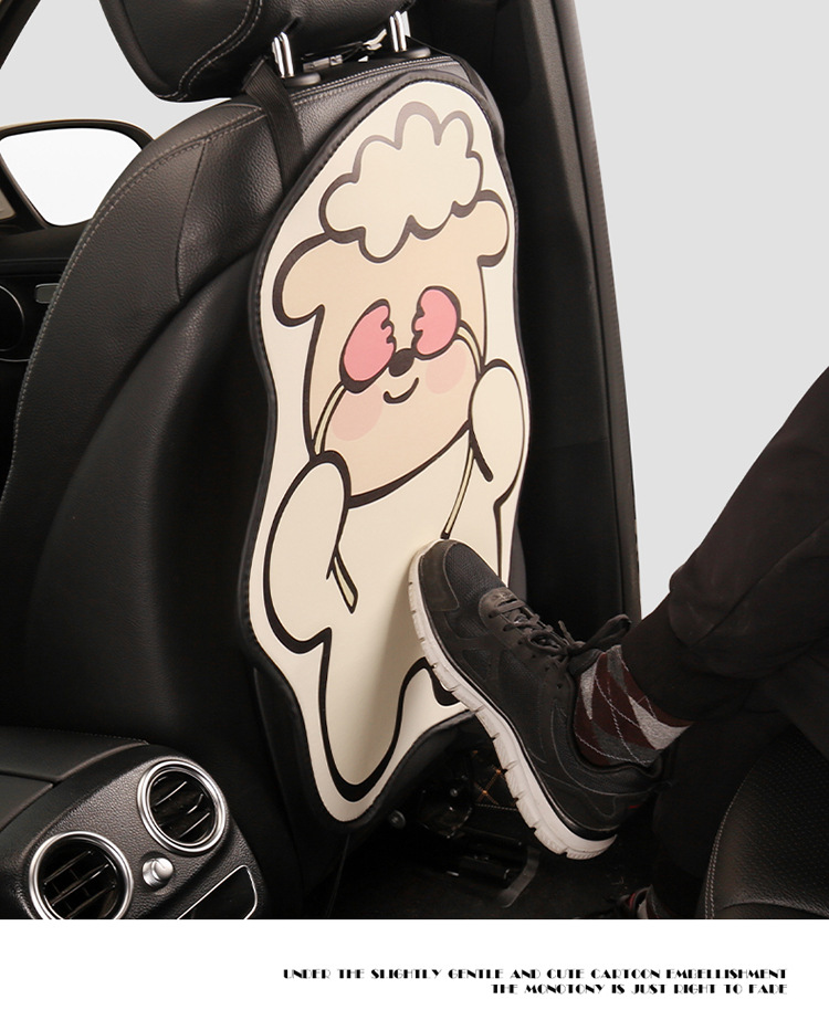 Tulip Biye Small Animal Design Car Seat Back Anti-Kick Pad, Car Seat Anti-Dirt Pad, Universal for All Seasons, Rear Seat