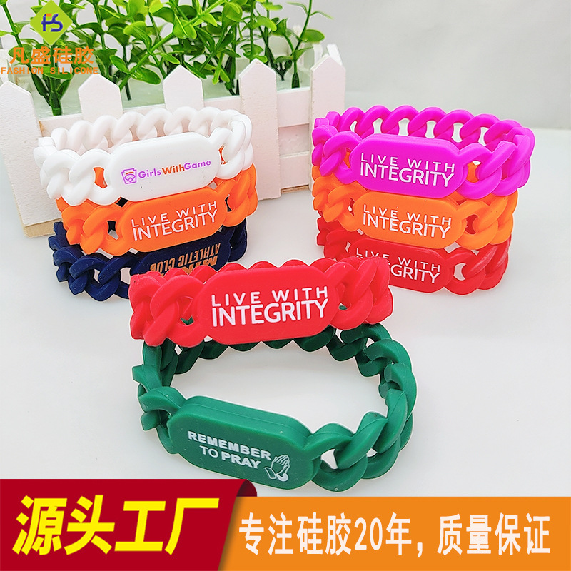 Printable LOGO silicone twist bracelet promotional gifts twist woven silicone bracelet jewelry manufacturers customized