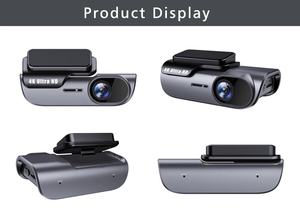 2026 New Product Cross-Border High-Definition 4K Car Dashcam Front and Rear Camera Dashcam Vehicle Recorder
