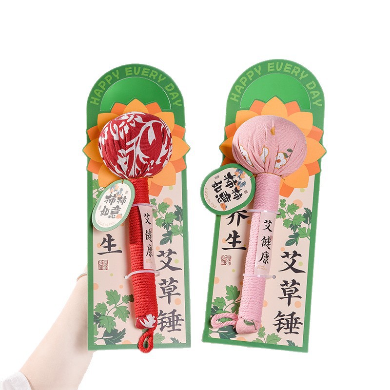 Año Nuevo del Caballo, regalo para padres y empleados, bolsas de martillo de artemisia, bolsas de material DIY, bolsas de repelente de mosquitos.