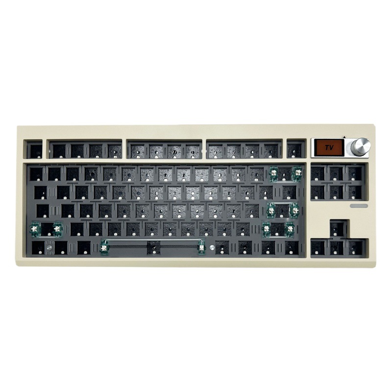 Zuoya GMK87 de tres modelos personalizados DIY Kit de Teclado mecánico con perilla compatible con retroiluminación RGB de enchufe caliente
