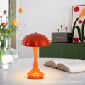 跨境丹麦蘑菇台灯卧室床头ins风花苞灯中古创意调光触摸装饰 台灯