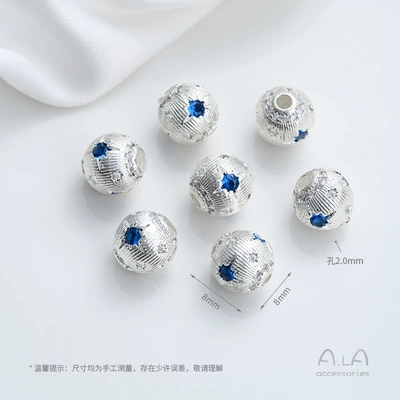 Wholesale Spacer Beads 14K Gold-Plated Zərgərlik ara hissələri - z452-2-type-a-bright-silver-1-piece