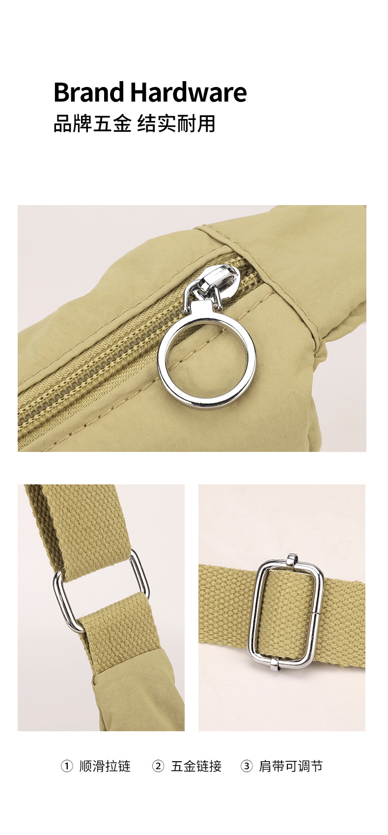 Cross-border fashion casual women's bag, simple and versatile single-shoulder bag, travel and commuting, large capacity, versatile and trendy crossbody bag for women undefined