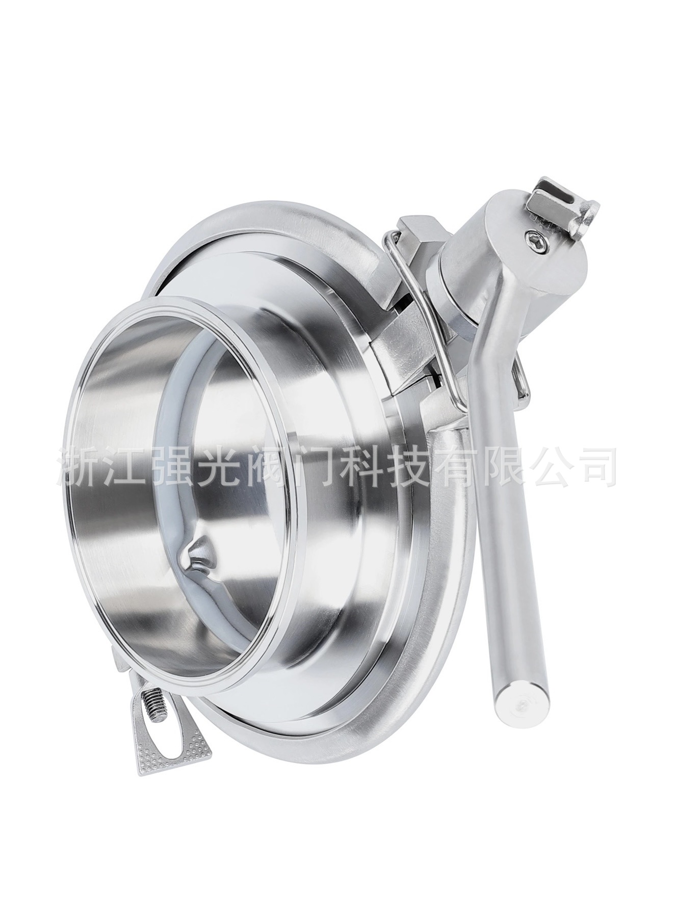 316L卫生级快拆式粉体蝶阀，快开式粉体蝶阀，IBC周转仓专用蝶阀