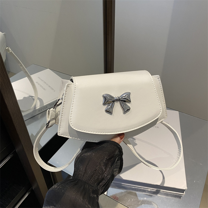 Trendy Bowknot Saddle Bag For Women Versatile Shoulder Crossbody_voghion.com