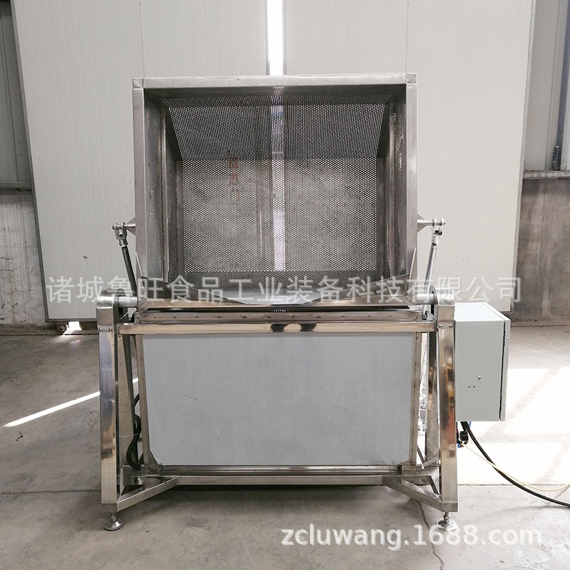 肉制品预煮焯水锅 自动提升翻筐出料油炸锅 不锈钢蒸煮槽