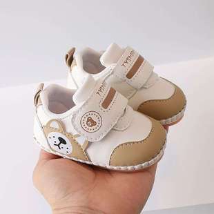 Baby Toddler Shoes Soft Sole Spring and Autumn New Non-slip Men's and Women's Baby Hand-sewn Bag Shoes 0-1 Year Old Cartoon Anti -2