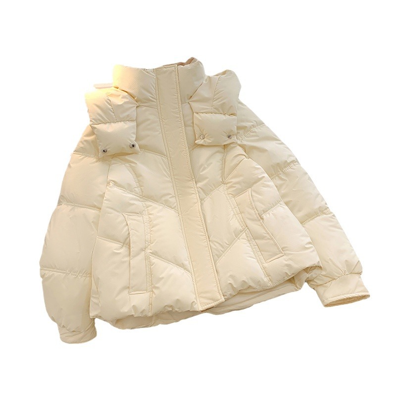 Algodón corto para mujeres 2024 nuevo hombre pequeño invierno coreano chaqueta de algodón grueso pan suelto chaqueta de algodón para mujeres image 5