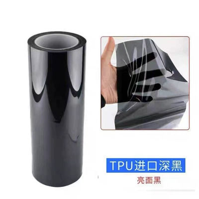Car Light Film Anti-Scratch Tpu | Car headlight protective film - tpu-headlight-film-dark-black-30cmx-15m