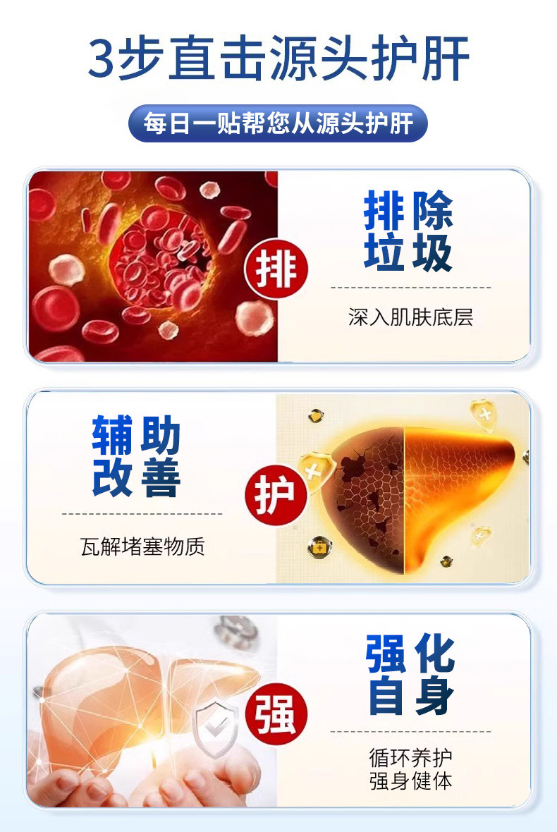 Shu Gan Liver Support Patch Adhesive Body Patch Soothing Herbal Wellness in use