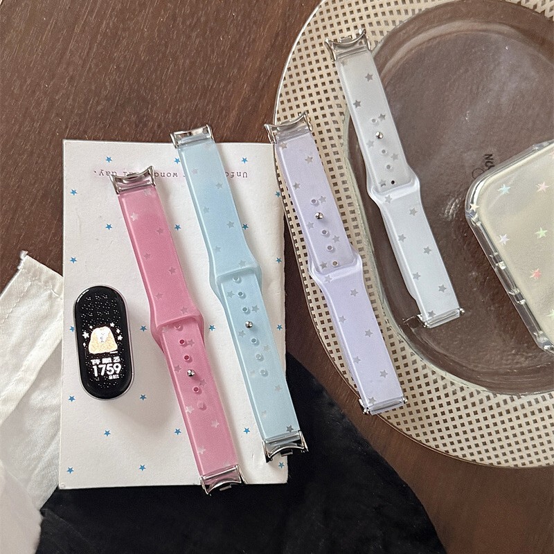 New jelly star silicone strap suitable for Apple S10 watch, S11 iWatch 9th generation, Apple Watch 8SE New jelly star silicone strap suitable for Apple S10 watch, S11 iWatch 9th generation, Apple Watch 8SE