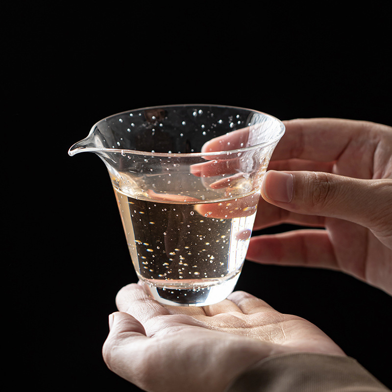 Glass Japanese tea cup for home use