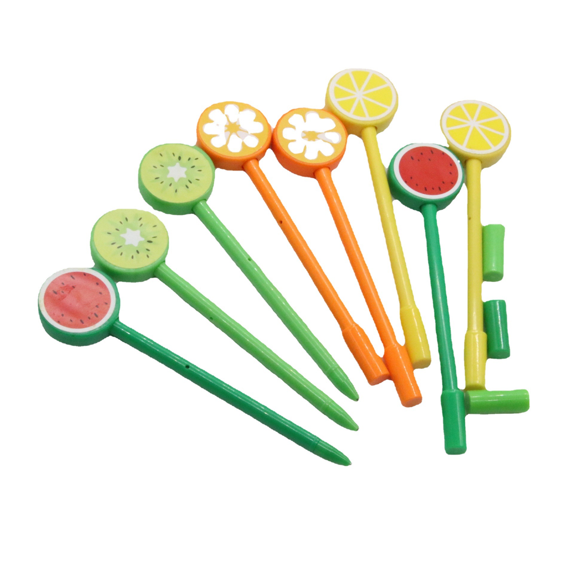 Plástico de dibujos animados lindo caramelo pluma gel pluma estudiante pluma de la manera japonesa y coreana